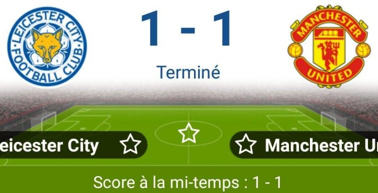 Leicester – Man Utd : Les Foxes tiennent bon