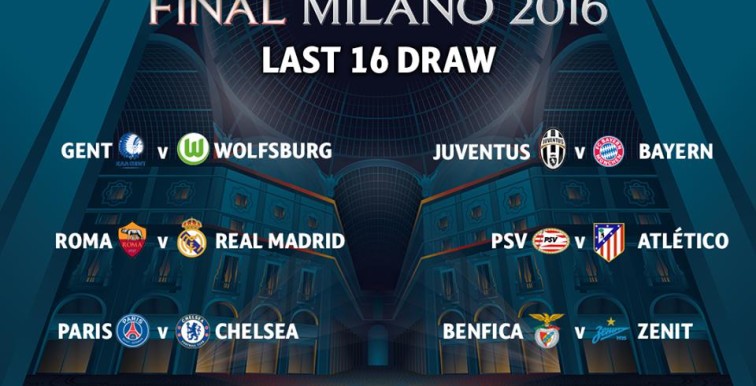 Tirage au sort complet des 8èmes de finale de LDC