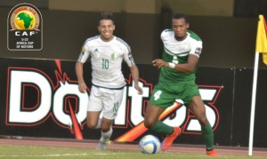 Meziane face au Nigéria lors de la CAN U23