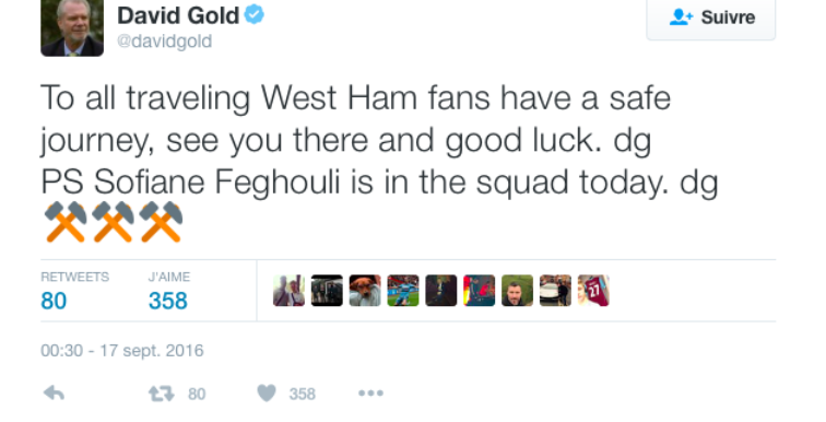 West Brom – West Ham : Feghouli dans le groupe
