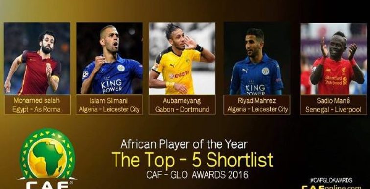 CAF: Mahrez et Slimani dans le Top 5 africain !