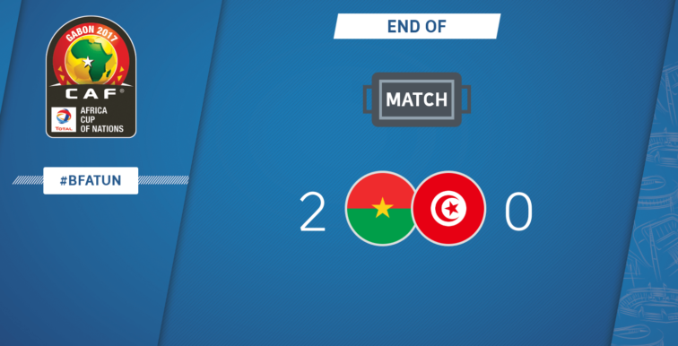 CAN 2017 : le Burkina Faso éteint la Tunisie (2-0)