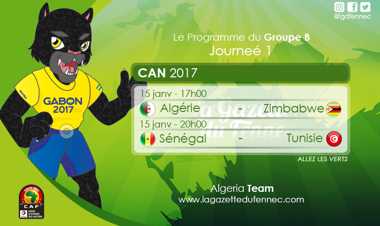 Journée 1 groupe B CAN 2017