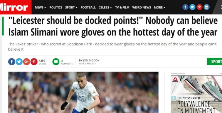 Quand le Daily Mirror chambre Islam Slimani