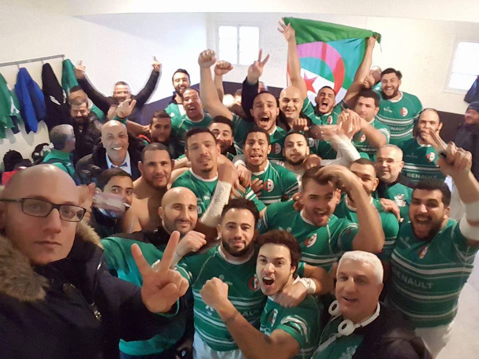 selfie victoire tunisie rugby