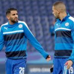 leicester mahrez slimani echauffement