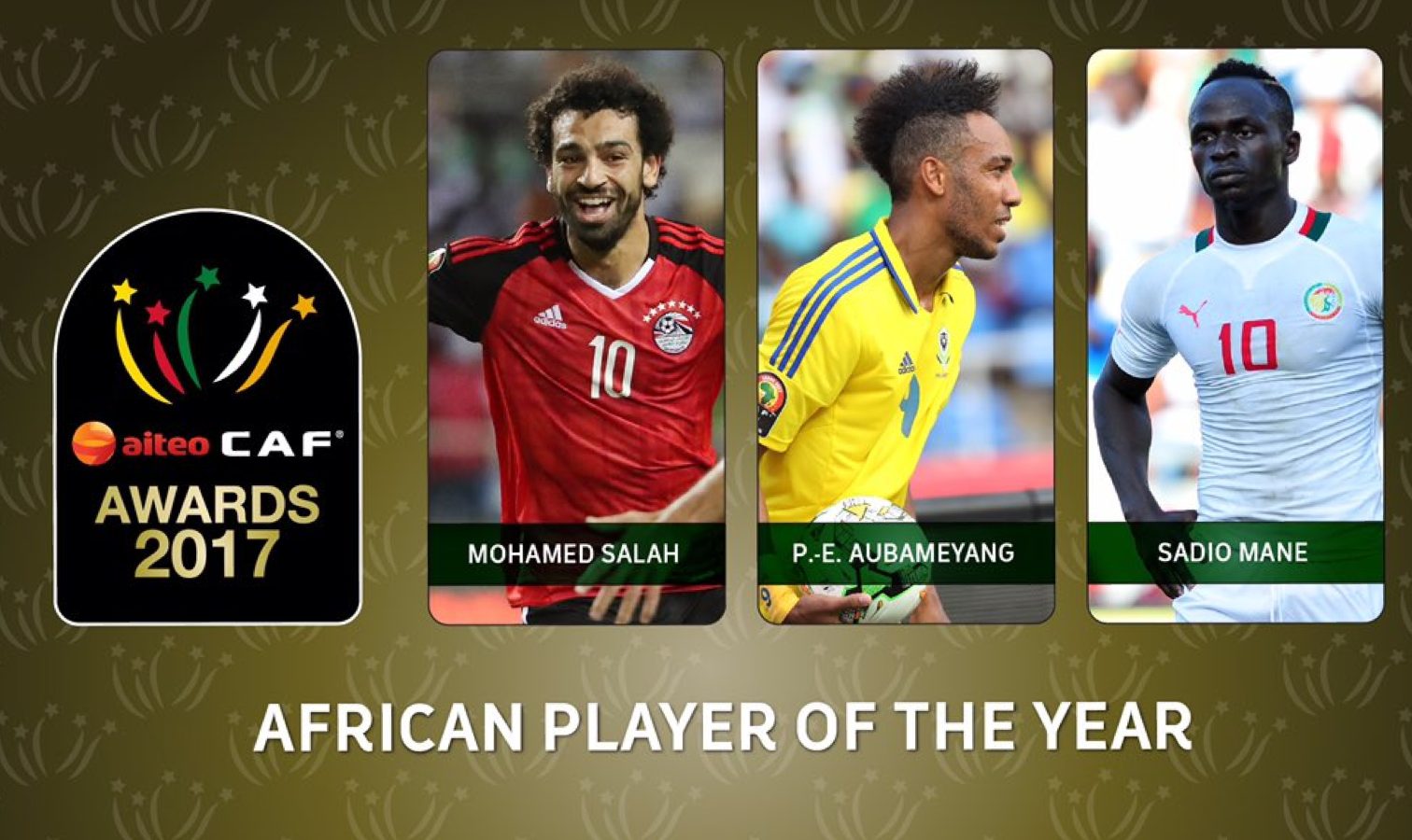 caf awards sadio salah aubam