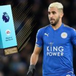 mahrez joueur du mois trophee