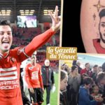 bensebaini tatoutage mollet supporter breton