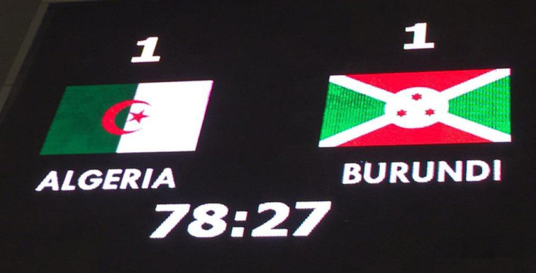 Algérie 1 – Burundi 1 : Les Verts accrochés