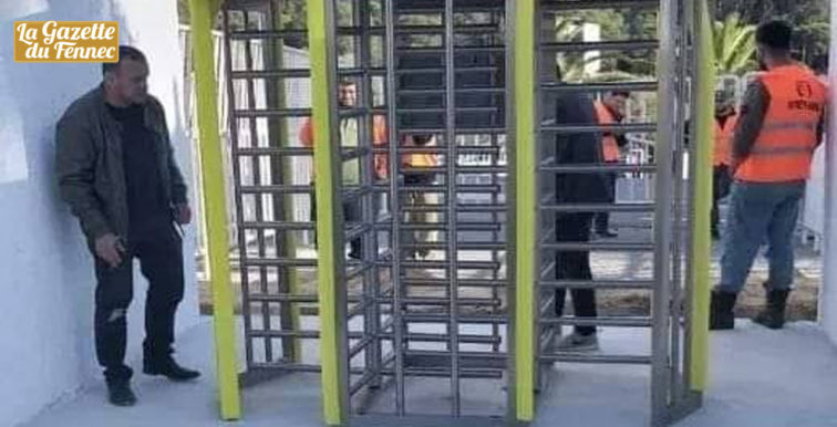 Stade 5 juillet : installation de portiques électroniques