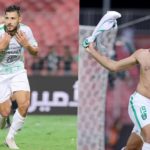 belaili double buteur al ahli celebration