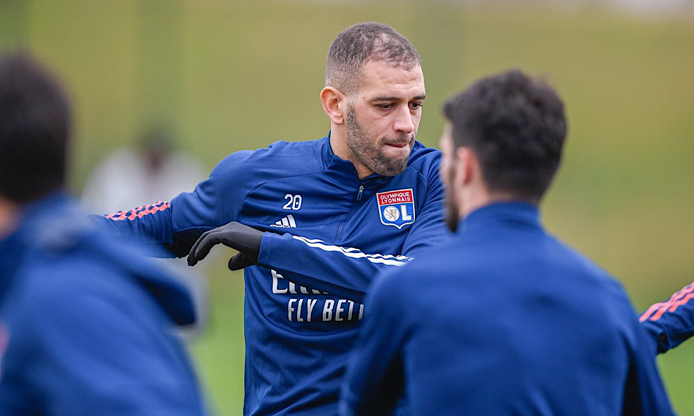 Islam Slimani OL Ligue 1 Olympique Lyonnais