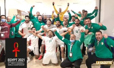joie vestaire algerie handball egypt2021