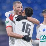 slimani joie du buteur lyonnais