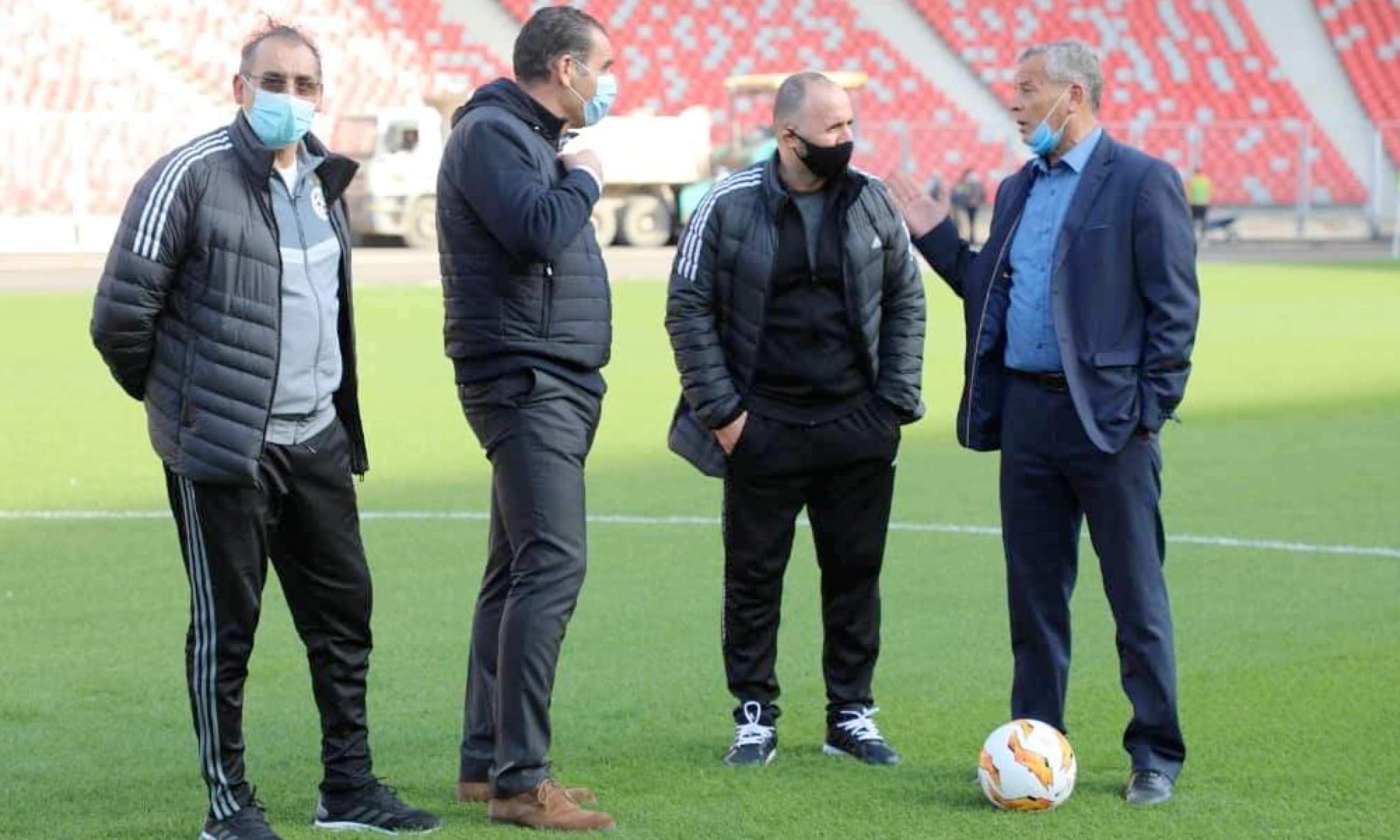 zetchi belmadi belloumi bouras au stade oran nouveau