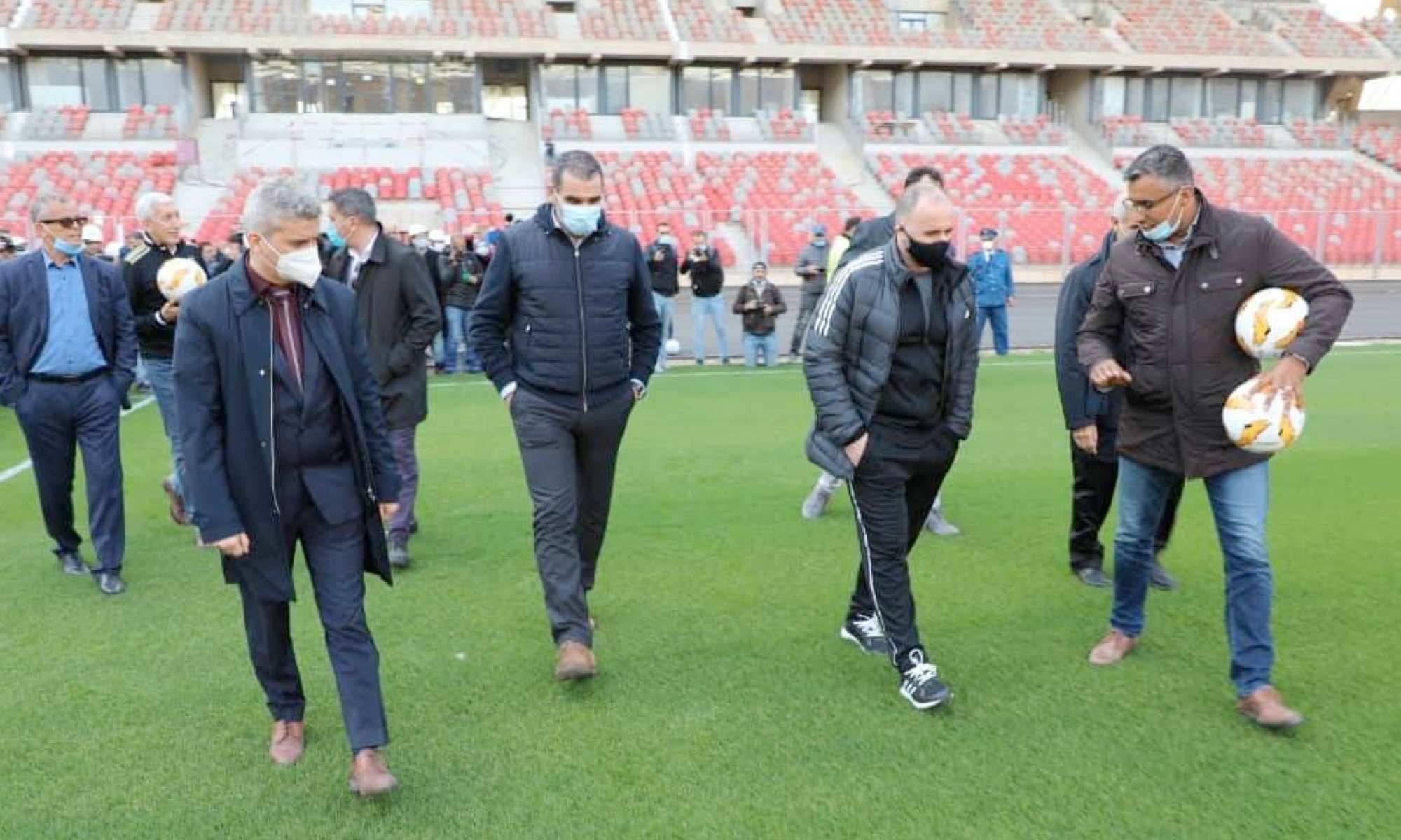 zetchi et belmadi au stade oran nouveau