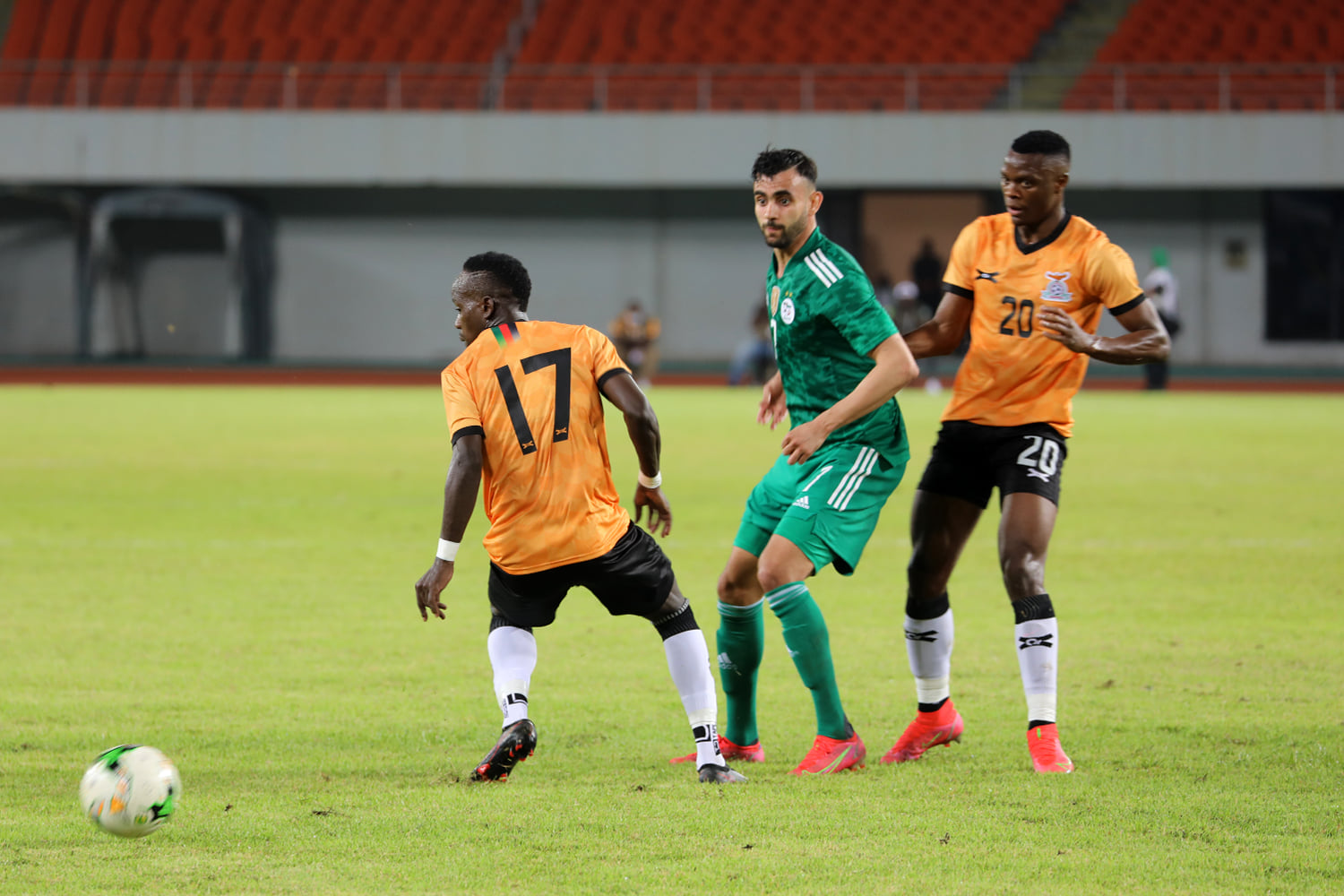 ghezzal patson daka zambie 3 3 lusaka mars 2021