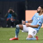 mahrez glissade joie celebration city