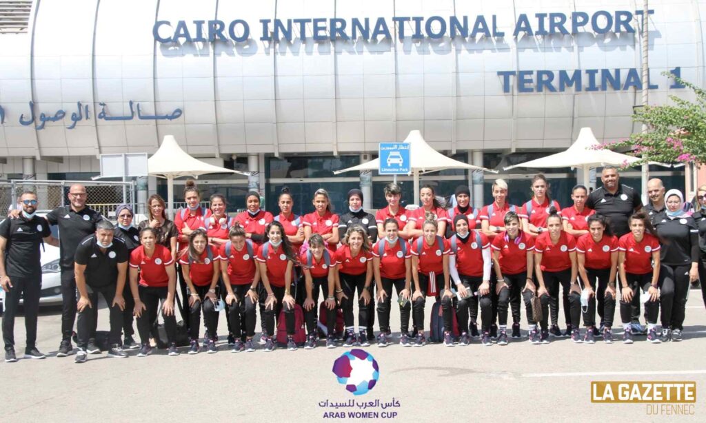 en feminine delegation caire arab women cup 2021