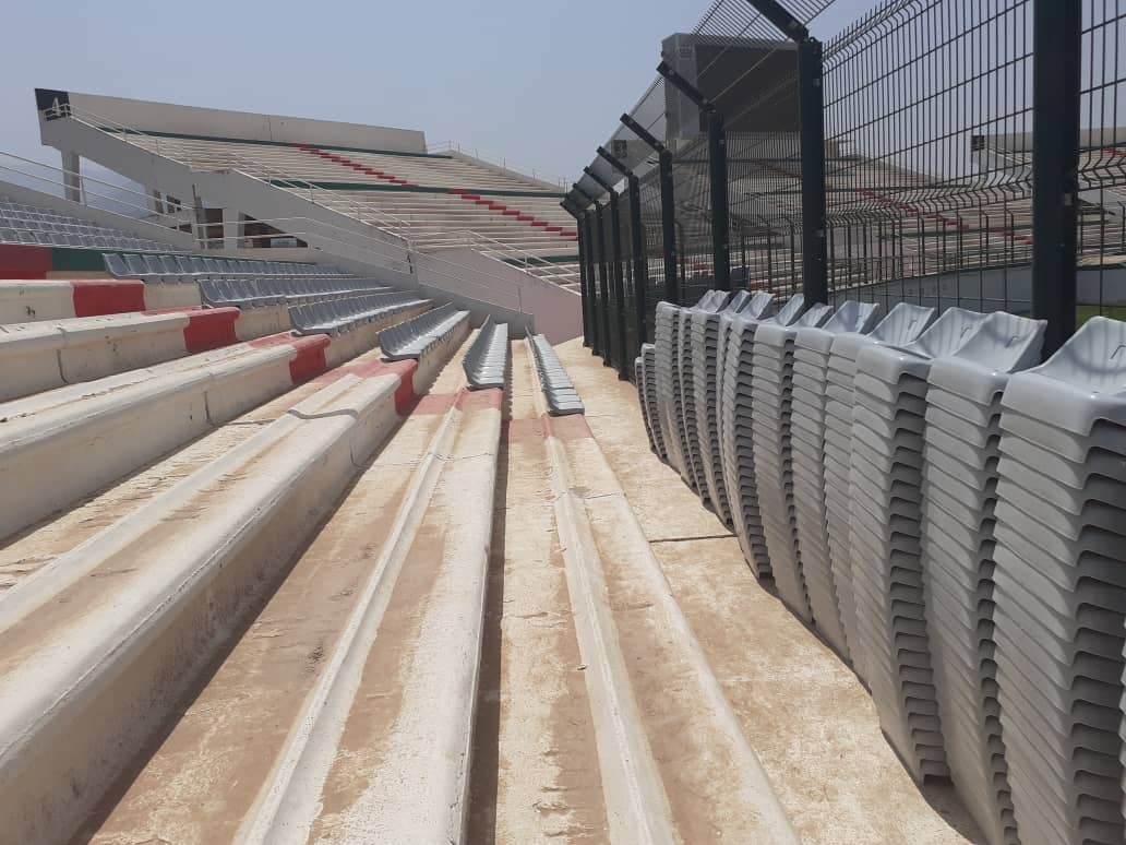 stade tchaker blida aout 2021 travaux siege nouveaux