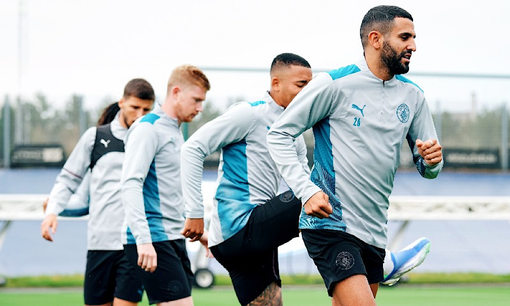 Mahrez entraînement Gabriel Jesus