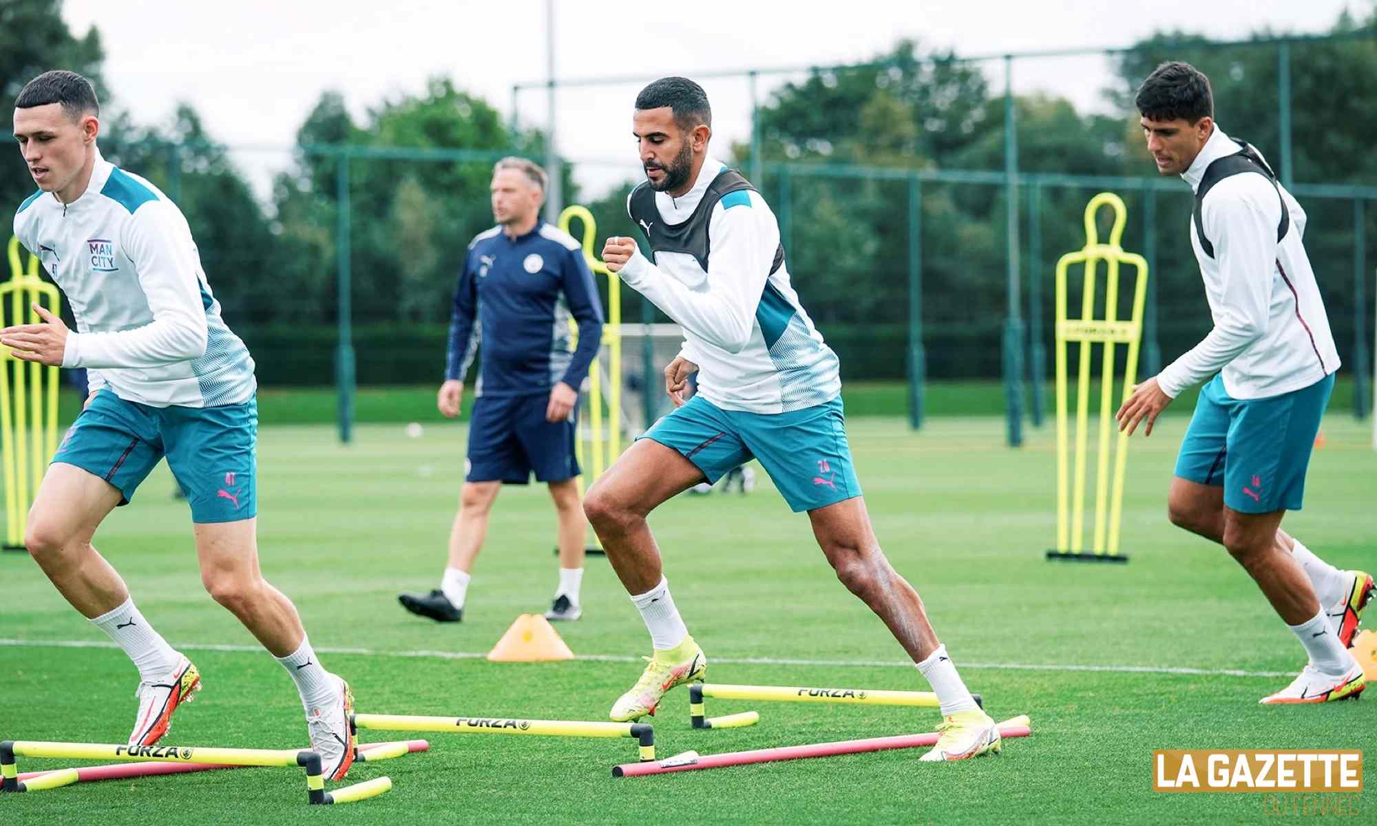 mahrez foden entrainement exercice man city