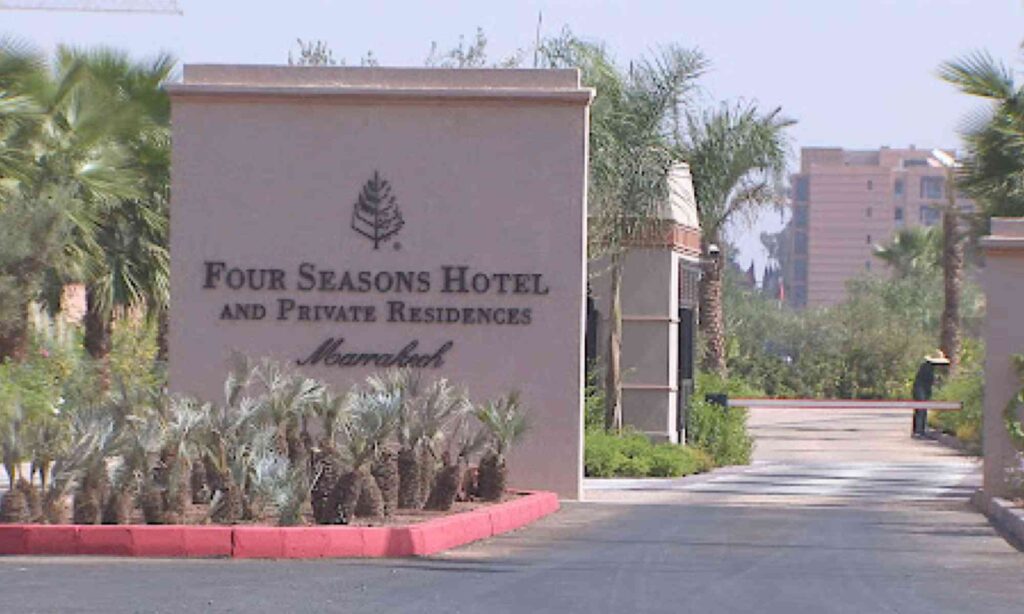 marrakech hotel four seasons maroc entree