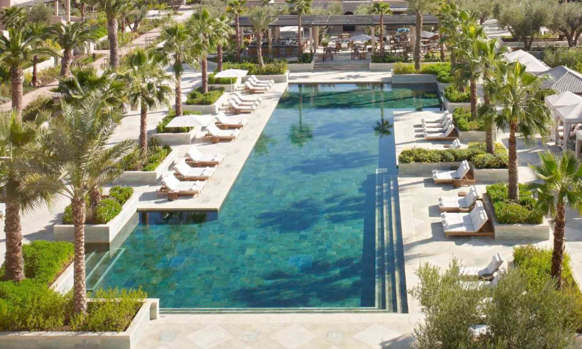 marrakech hotel four seasons maroc piscine