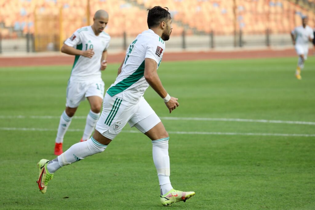 belaili feghouli joie djibouti vs algerie 4 0 12 novembre 2021 cairo stadium