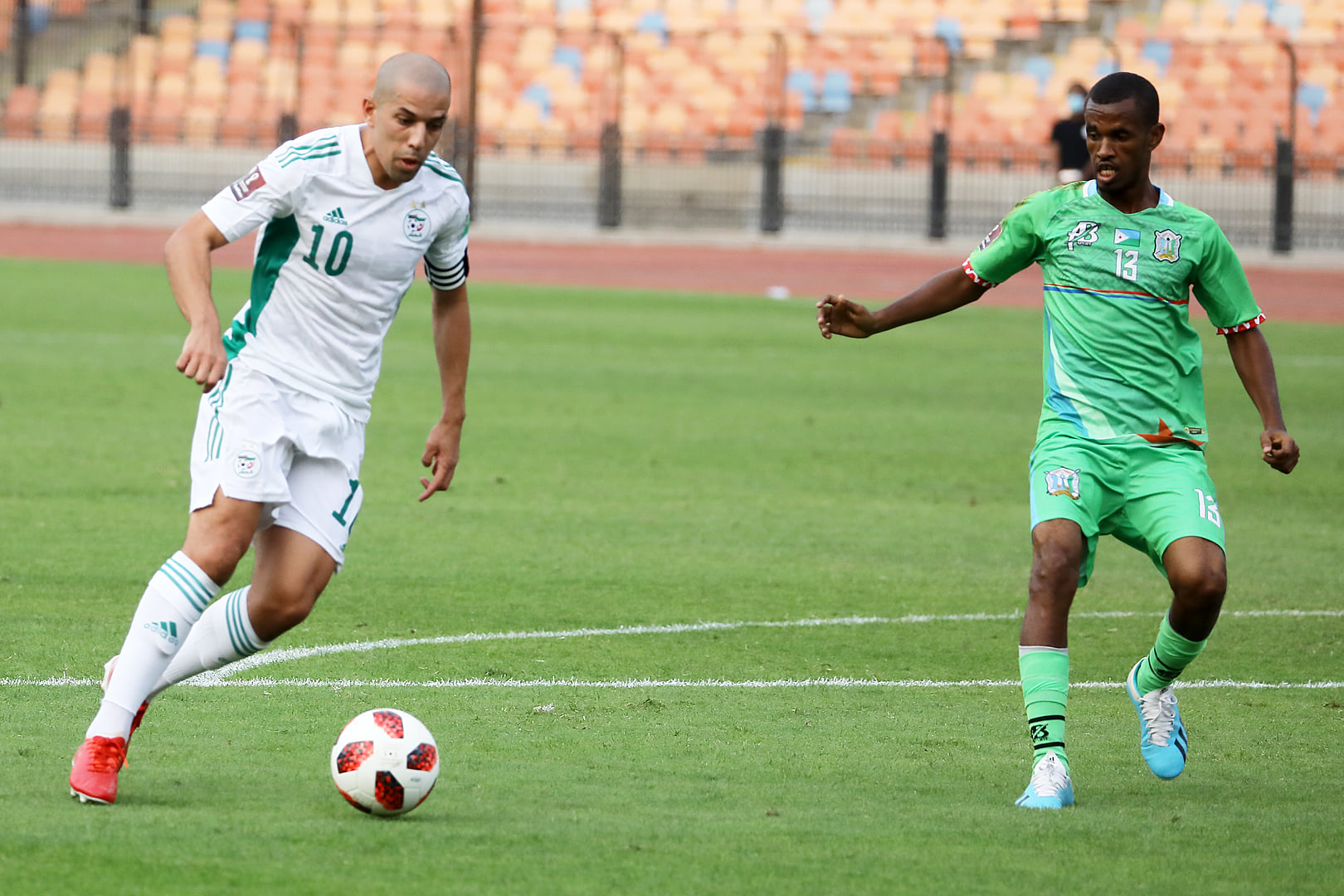 feghouli action but djibouti vs algerie 4 0 12 novembre 2021 cairo stadium