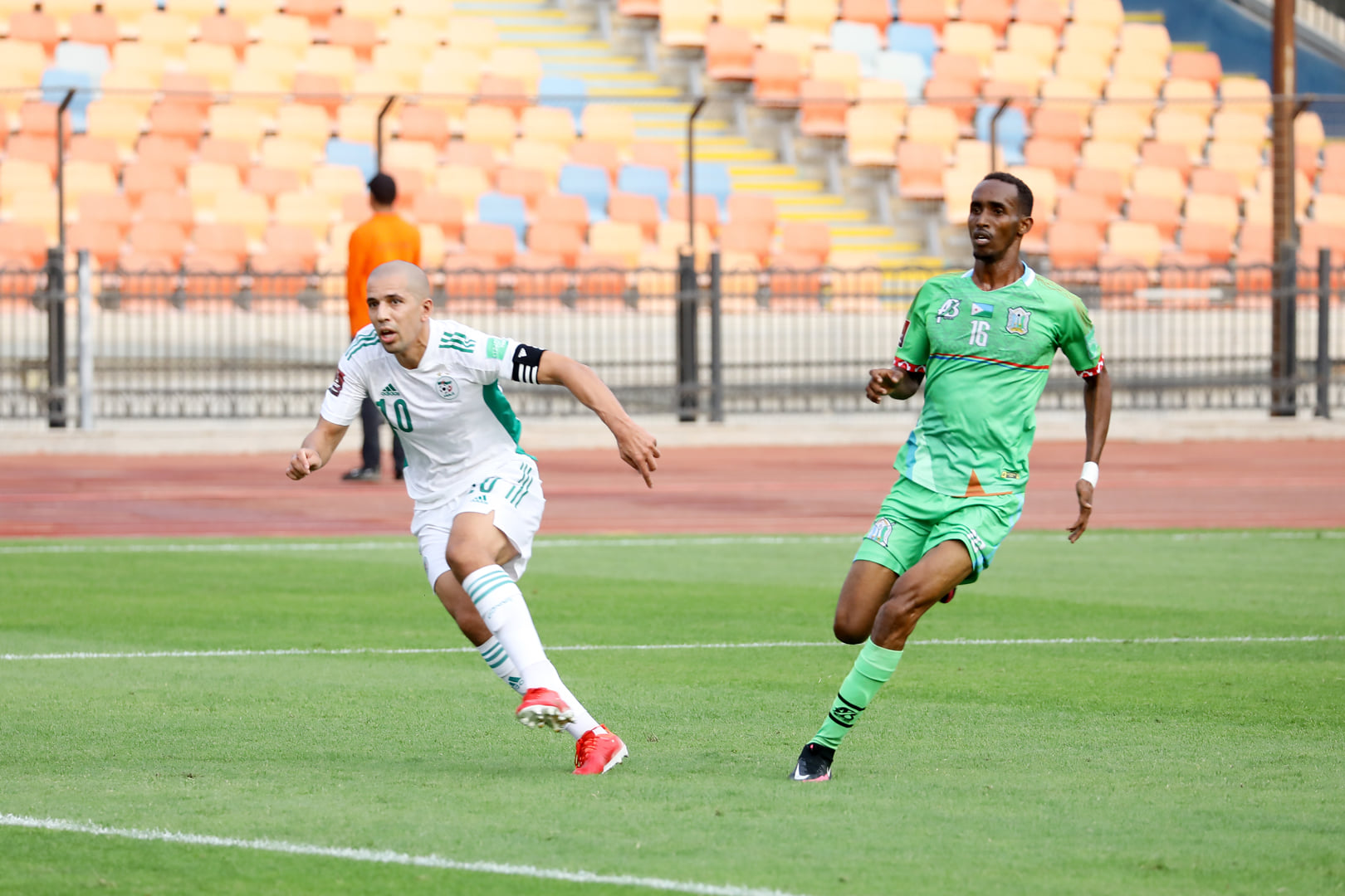 feghouli frape but avant djibouti vs algerie 4 0 12 novembre 2021 cairo stadium