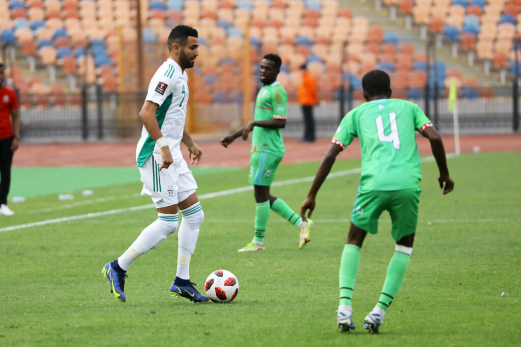 mahrez profil djibouti vs algerie 4 0 12 novembre 2021 cairo stadium