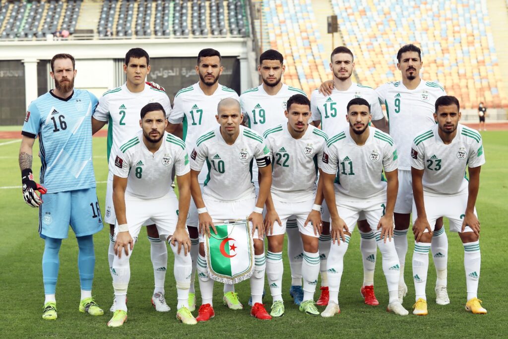 team onze algerie vs djibouti 4 0 12 novembre 2021 cairo stadium