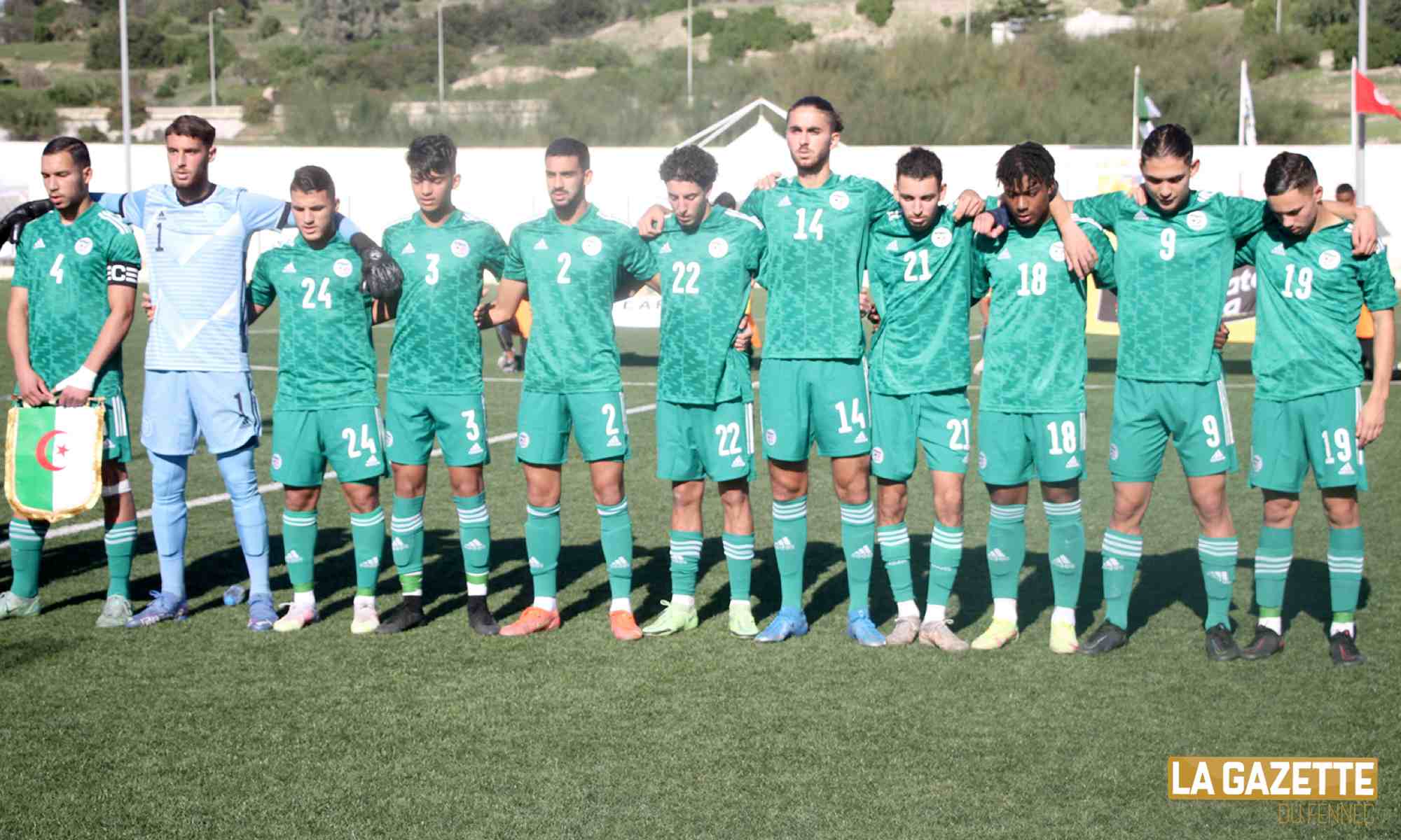 u20 hymne algerie libye tournoi unaf novembre 2021