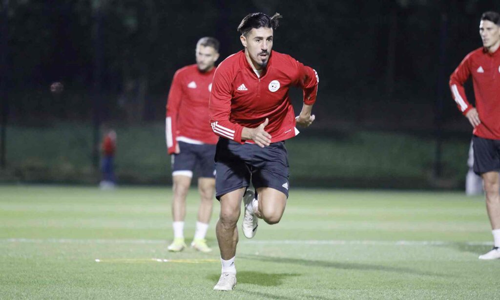 baghdad bounedjah coupe arabe 2021 entrainement rouge
