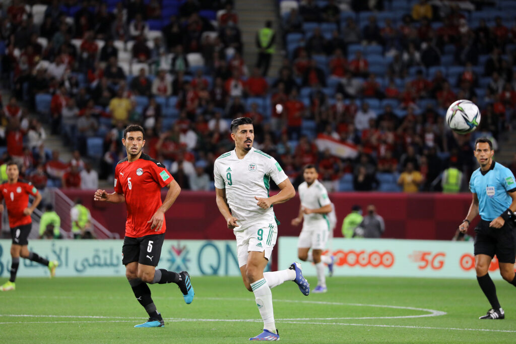 bounedjah 9 duel coupe arabe 2021 egypte algerie 1 1