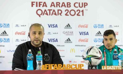 madjid bougherra draoui conference presse arab cup 2021