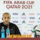 madjid bougherra draoui conference presse arab cup 2021