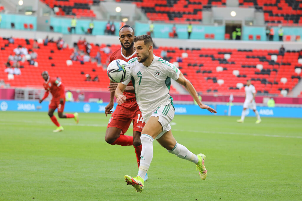 meziani tayeb coupe arabe 2021 algerie soudan 4 0