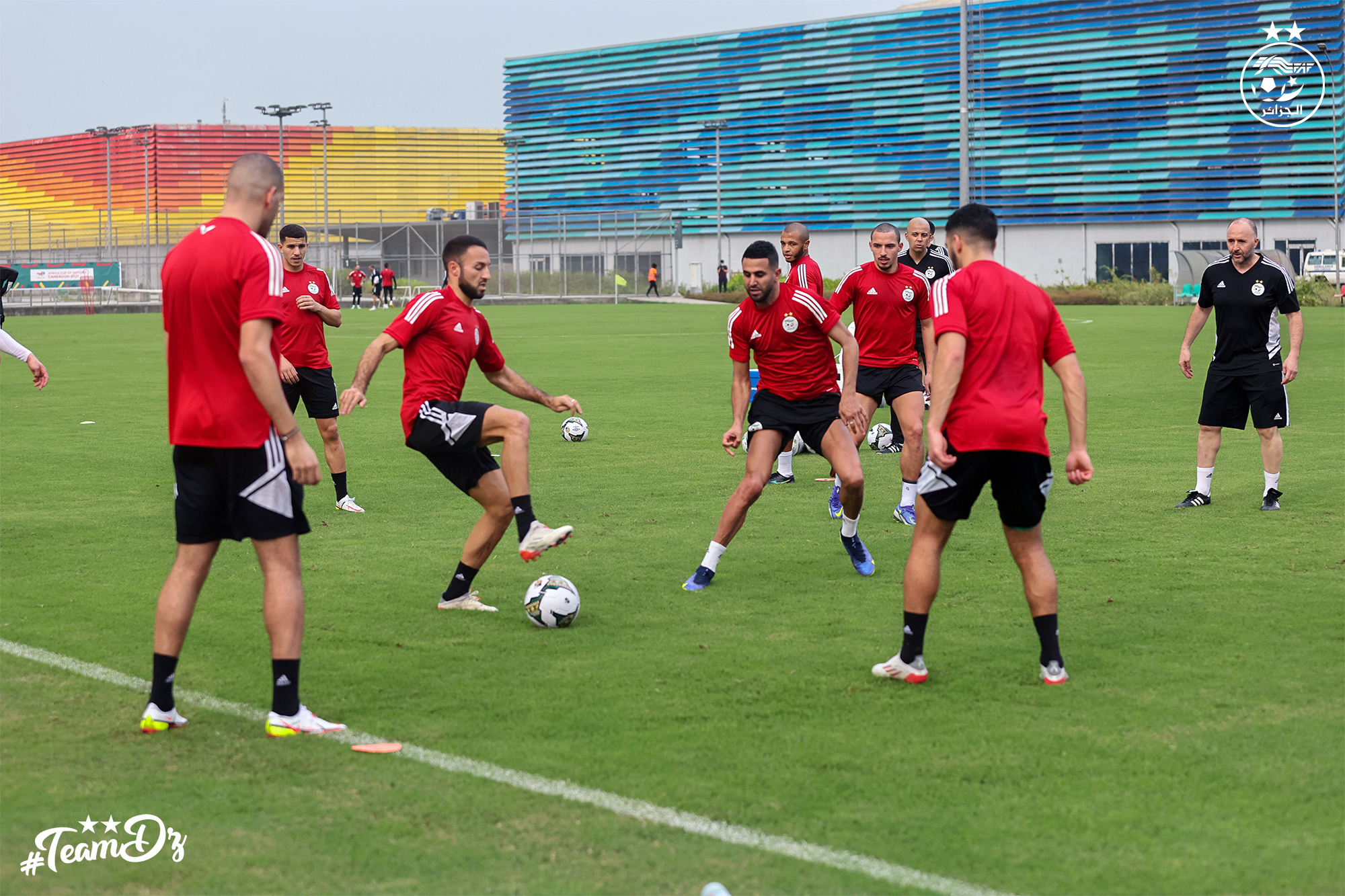 belkebla mahrez toro premiere seance entrainement a douala can 2021