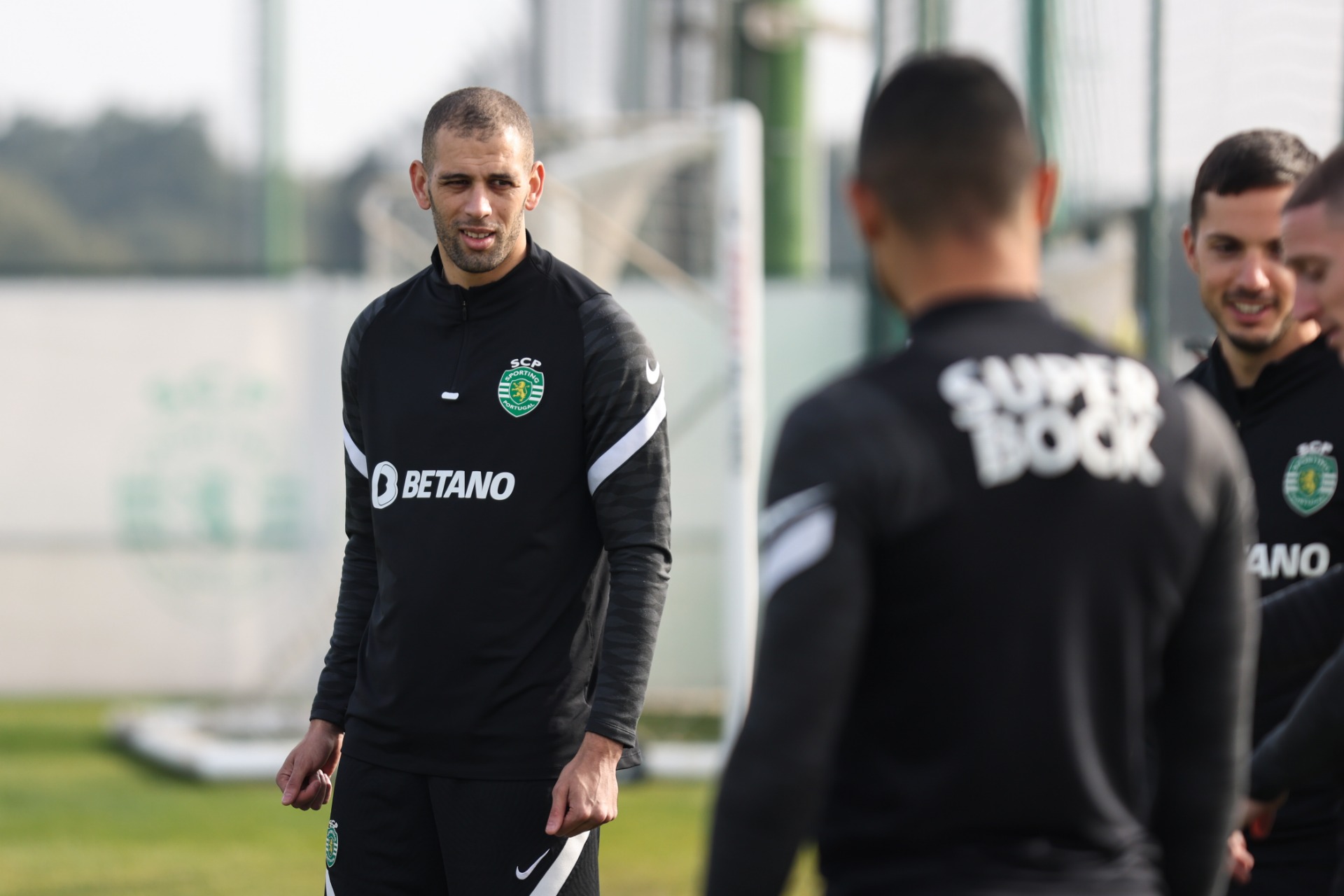 slimani premier entrainement sporting