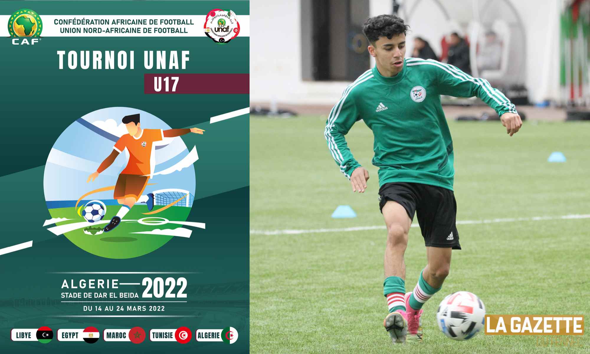 U17 stage jeune tournoi unaf affiche