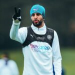 mahrez 2 doigts man city entrainement