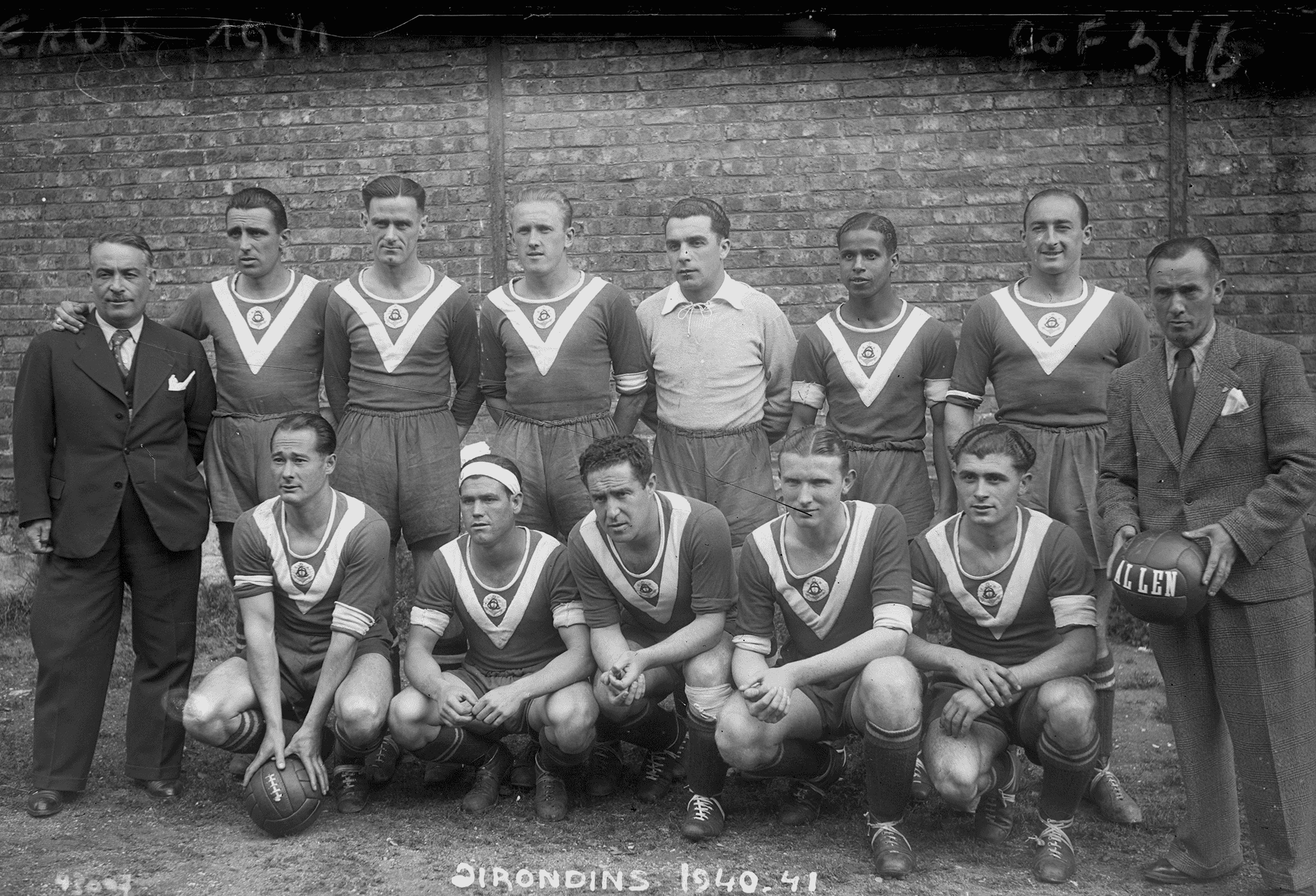 nordine ben ali avec grondins bordeaux finale coupe de France 1941