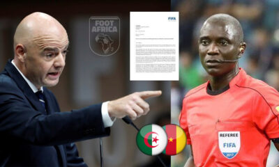 Algerie Cameroun Lettre FIFA a Bakary Gassama