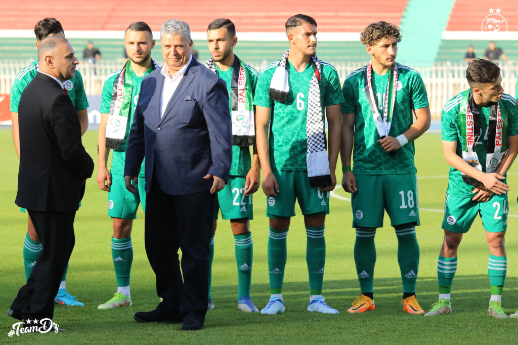 amara derniere apparition U23 amical Palestine 22 mai 2022