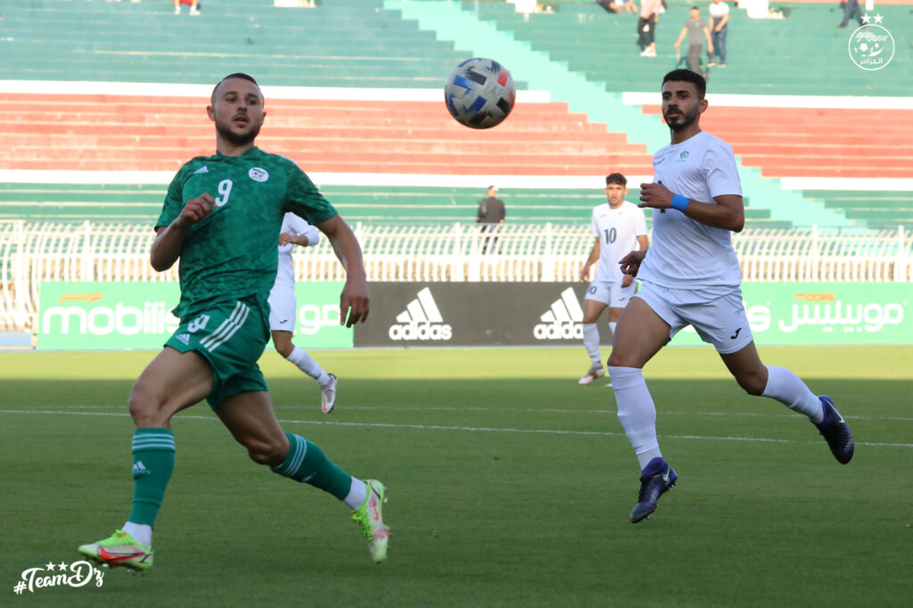 duel attaquant U23 amical Palestine 22 mai 2022