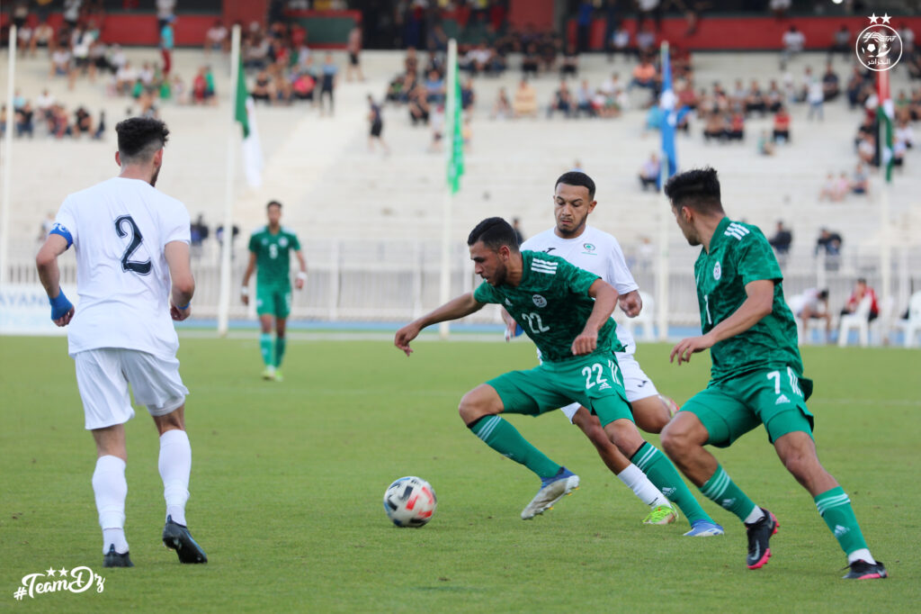 duel ballon U23 amical Palestine 22 mai 2022