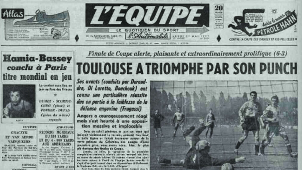 lequipe 1957 toulouse angers